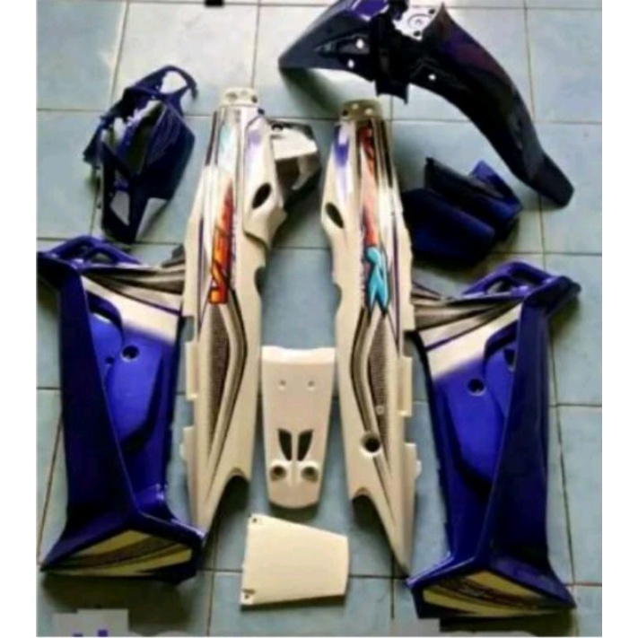 Body halus set Vega r Lama biru putih hitam oren merah putih hitam kuning vega r lama