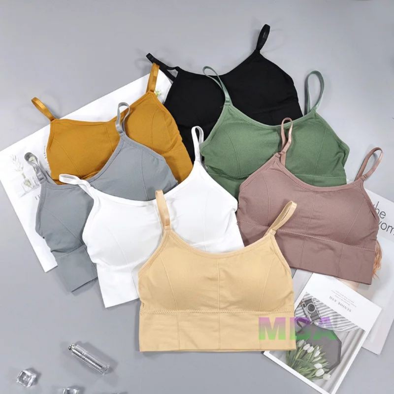 PIAOLI SPORT BRA - BH TANPA KAWAT BUSA SEDANG - BRA FASHION WANITA TERLARIS - BH PUSH UP - BRA SPORT