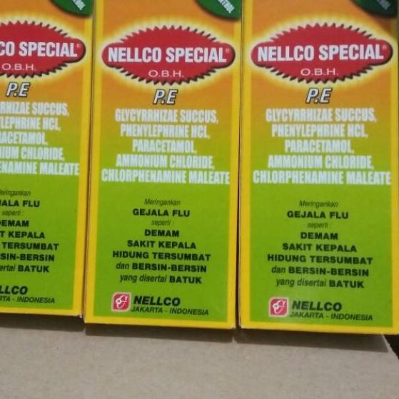 Bagus NELLCO SPESIAL OBH SIRUP BOTOL 100ML OBAT SAKIT NELCO FLU DEMAM BATUK....