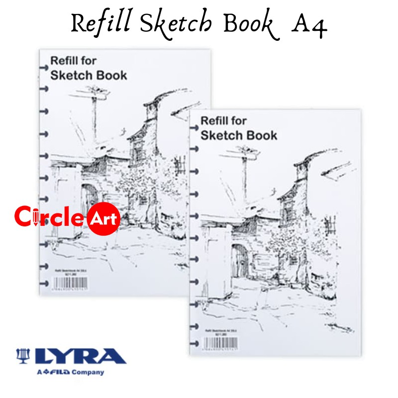 

Lyra Refill SketchBook A4 / Isi Binder Lyra Sketch book A4