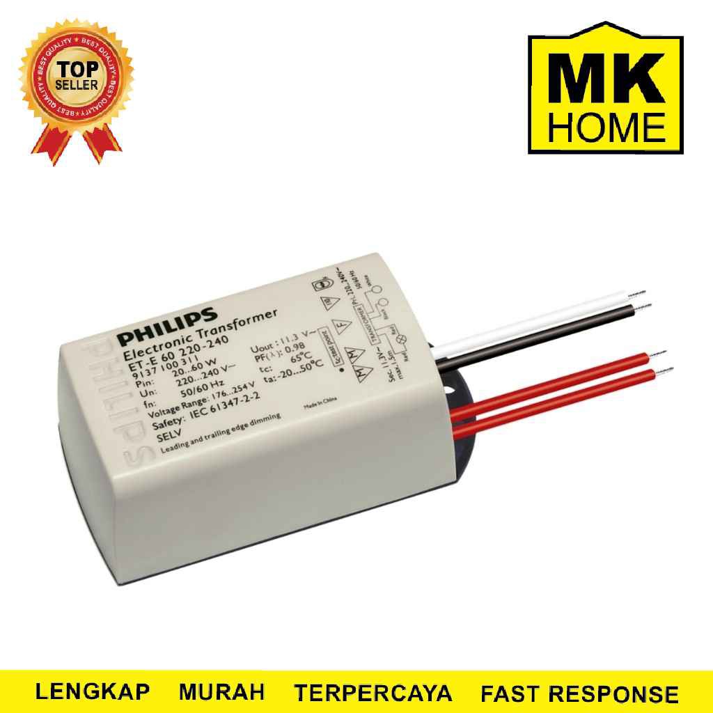 Trafo Lampu TL PHILIPS 20 W / 20 Watt / Trafo Neon Panjang BTA - Trafo