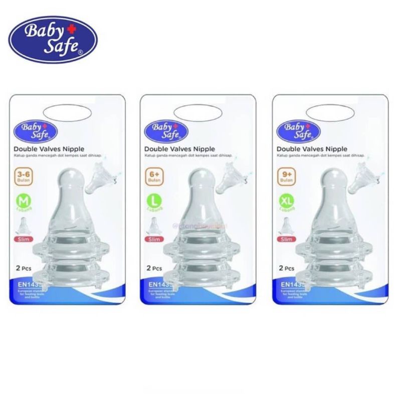 Babysafe double valves nipple DOT0M Isi 2