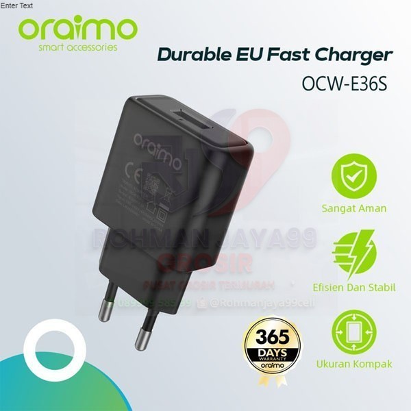CHARGER ORAIMO OCW-E36SJ HARGA PROMO TER MURAH SE SHOPEE ADAPTOR 100% ORIGINAL GARANSI RESMI