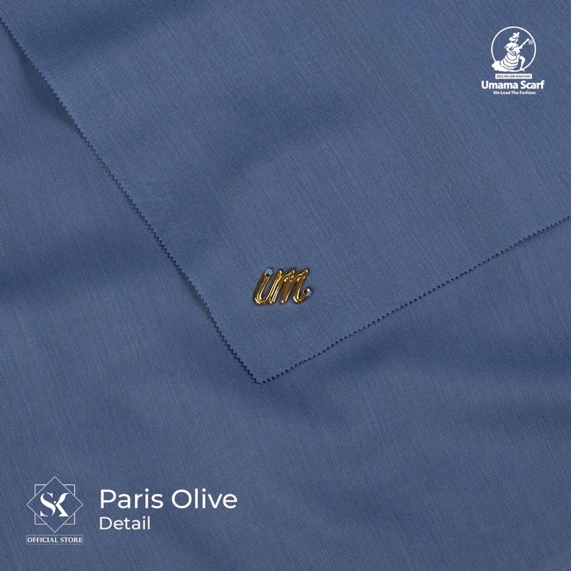 COD Jilbab Segi empat Umama Scarft paris olive premium jilbab cantik bahan Paris Premium