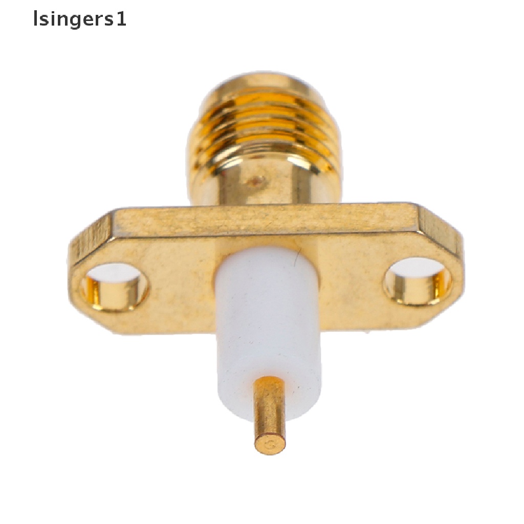 (lsingers1) Soket Jack SMA Female PTFE Dengan 2 Lubang