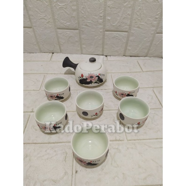 gelas teko set china - souvenir wedding pernikahan - hadiah kado nikah