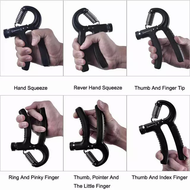 HAND GRIP/HANDGRIP ADJUSTABLE 5-60 KG ALAT LATIHAN OTOT/PENGUAT TANGAN - Busa