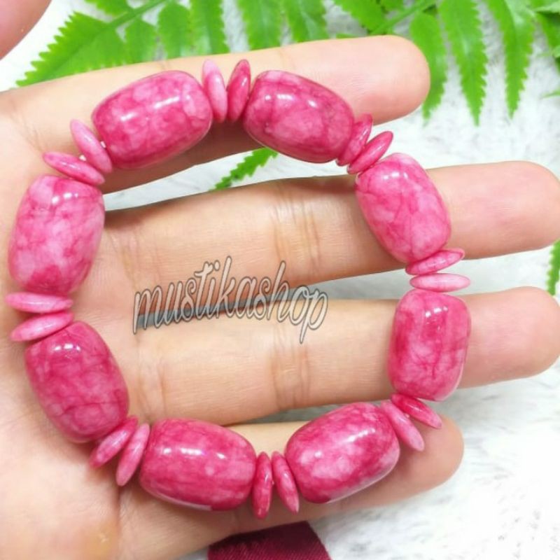 ORIGINAL Gelang Terapi Kesehatan Batu Giok Birma Type A Aksesoris Pria/Wanita