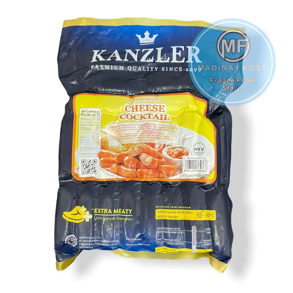 

KANZLER CHEESE COCKTAIL SOSIS 500 GR