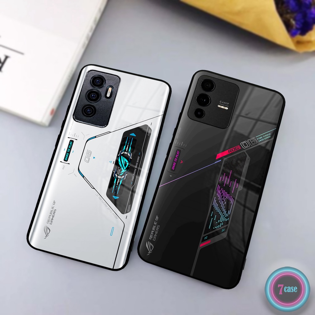 [SV13] Case Glossy Vivo V23 5G | V23E | Casing Kilau Hp | Vivo Motif Game Gamer ROG