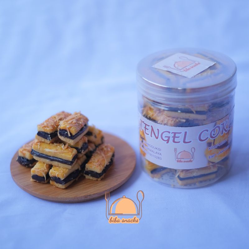Kue Kastengel Coklat Premium Biba Snacks Terlaris (Gratis 1 Pouch Sagu / Semprit ) Toples Uk 600 ML