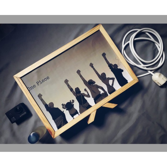 Lampu Meja Kayu Custom Anime Request Foto Gambar