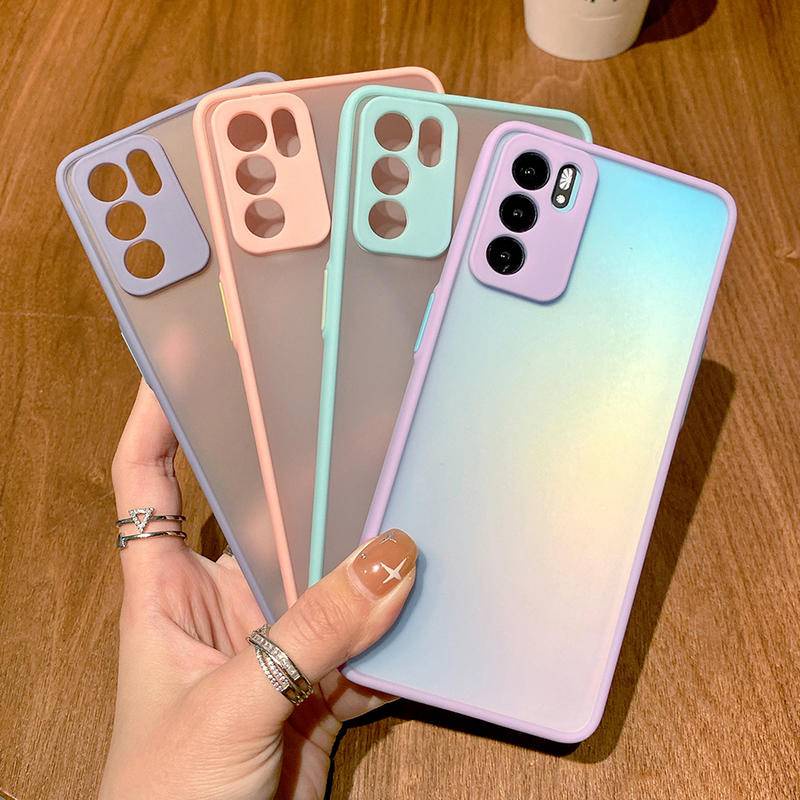 Casing Hard Case Armor Karet Silikon Matte Frosted Warna Permen Untuk Xiaomi Poco F4 GT F3 F2 M3 M4 Pro Poco X3 GT NFC X4 Pro