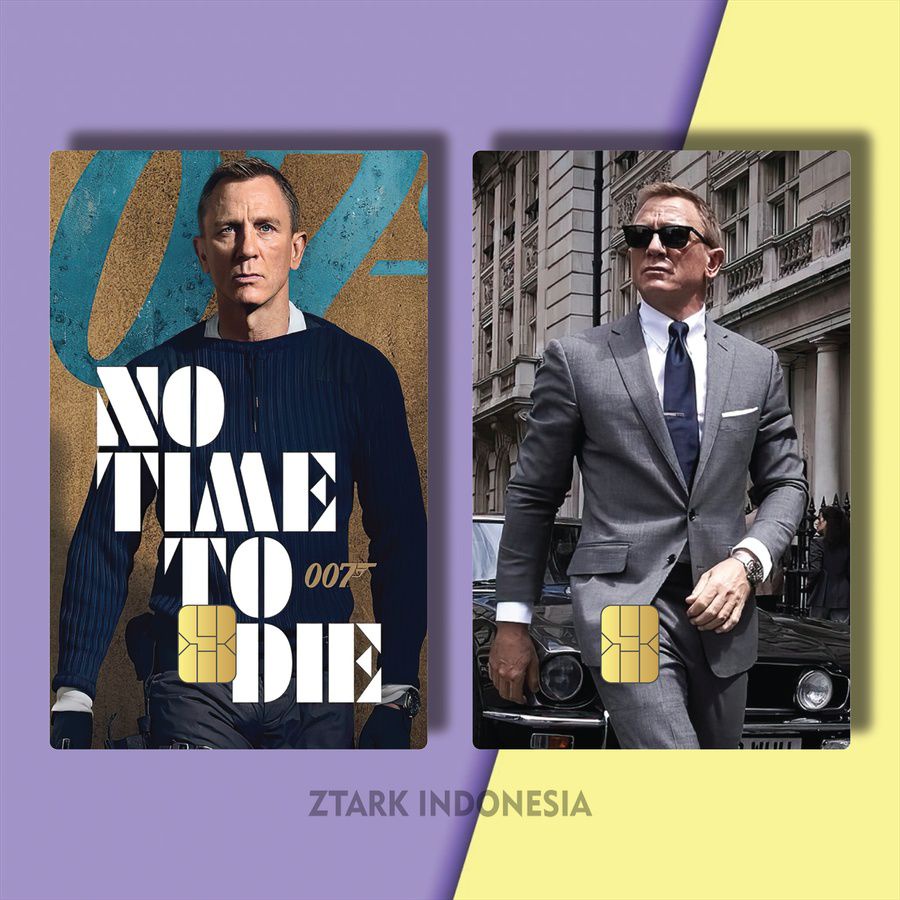 SKIN ATM CUSTOM MOVIES JAMES BOND NO TIME TO DIE NLXFZ/HF76Q/ STIKER CARD POPULER PEMERAN JAMES BOND