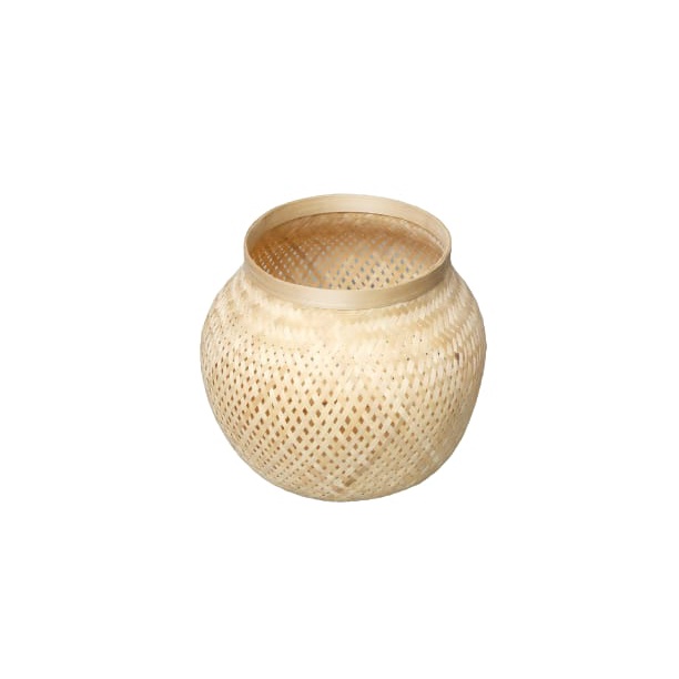 Cover Pot Bambu / Keranjang Anyaman Bambo / Pot Tanaman / Taman