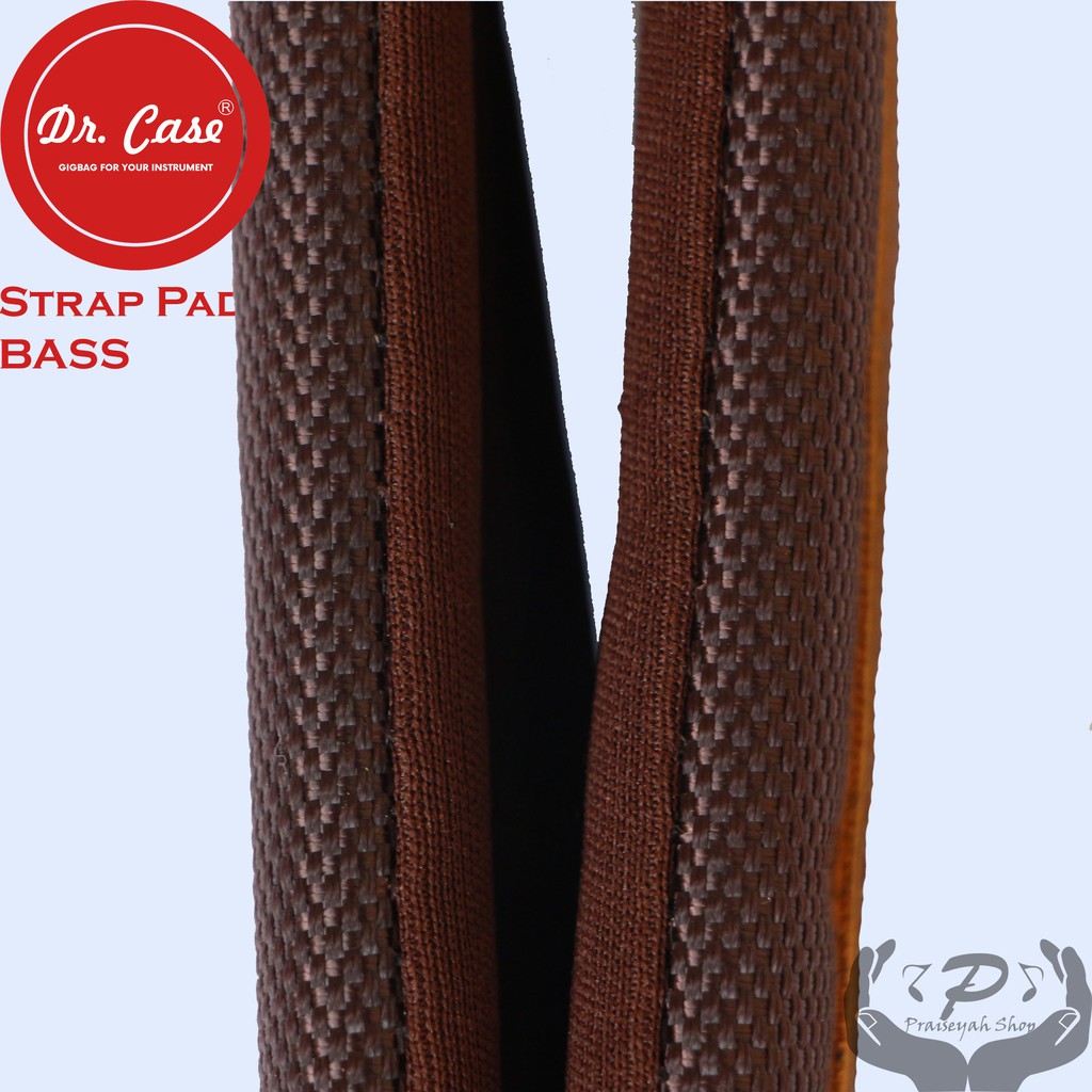 Strap Gitar Bass Cokelat Dr Case Padded Series Tebal Kuat Nyaman Empuk