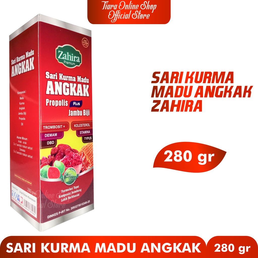 SARI KUMA MADU ANGKAK PLUS JAMBU BIJI DAN PROPOLIS ZAHIRA 280 GR Menambah Trombosit | Menurunkan Demam