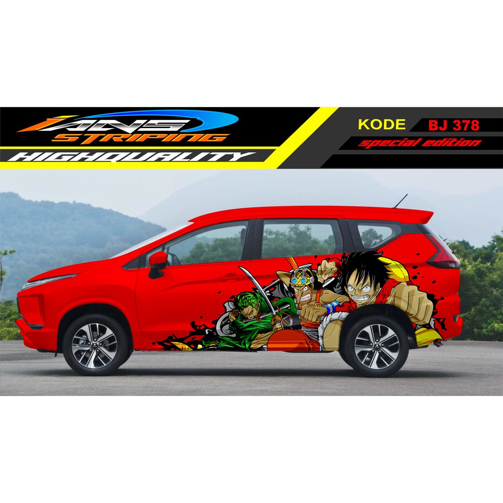 DECAL STICKER MOBIL XPANDER / STIKER MOBIL TERIOS INOVA, AVANZA / VARIASI STIKER MOBIL ONE PEACE