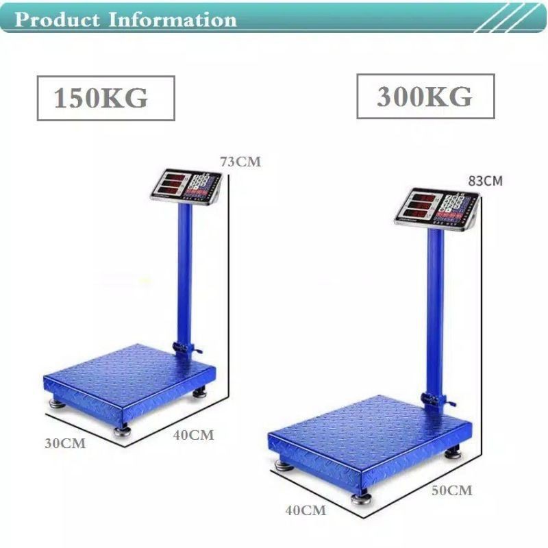 Timbangan Duduk Digital 300kg / Timbangan Barang / Timbangan Lantai 300 KG