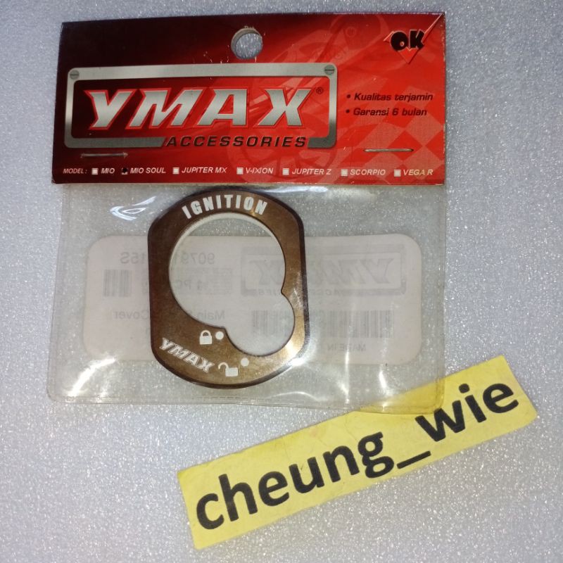 90791-A015S tutup Cover Kunci kontak Depan Titanium ori YMAX Mio Soul & Fino Karburator