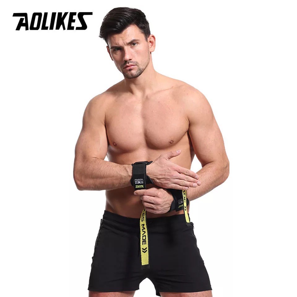 AOLIKES 7633 Heavy Lifting Wristband / Wrist Wrap Support - Deker Pelindung Pergelangan Tangan