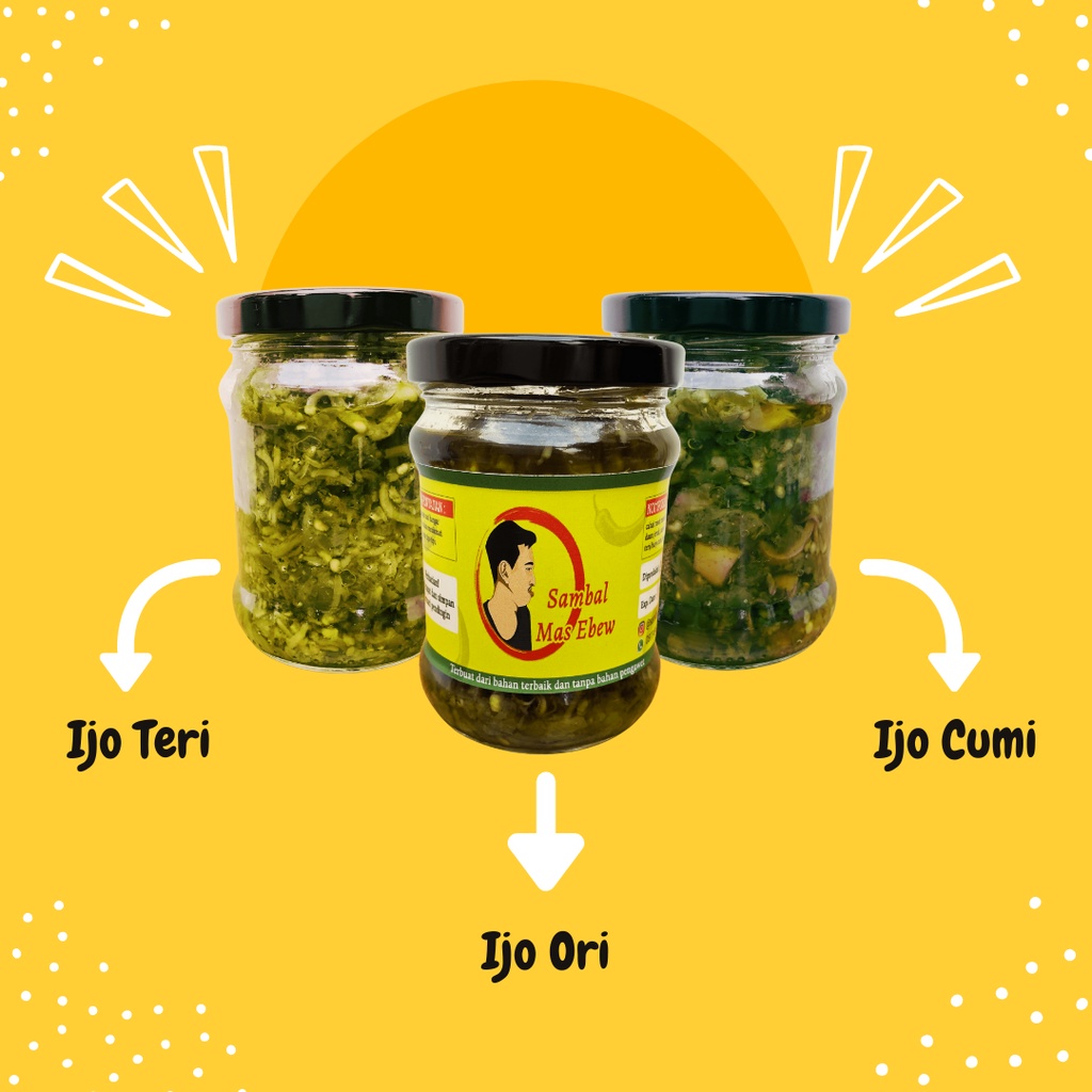 

Sambel Ijo Mas Ebew - Sambel Cumi / Sambel Bawang / Sambel Teri / Sambel Enak (Best Seller)