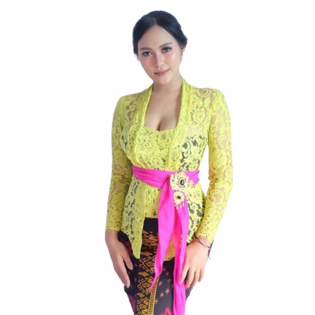 Set kebaya PANJANG kutubaru+kamen jadi+obi