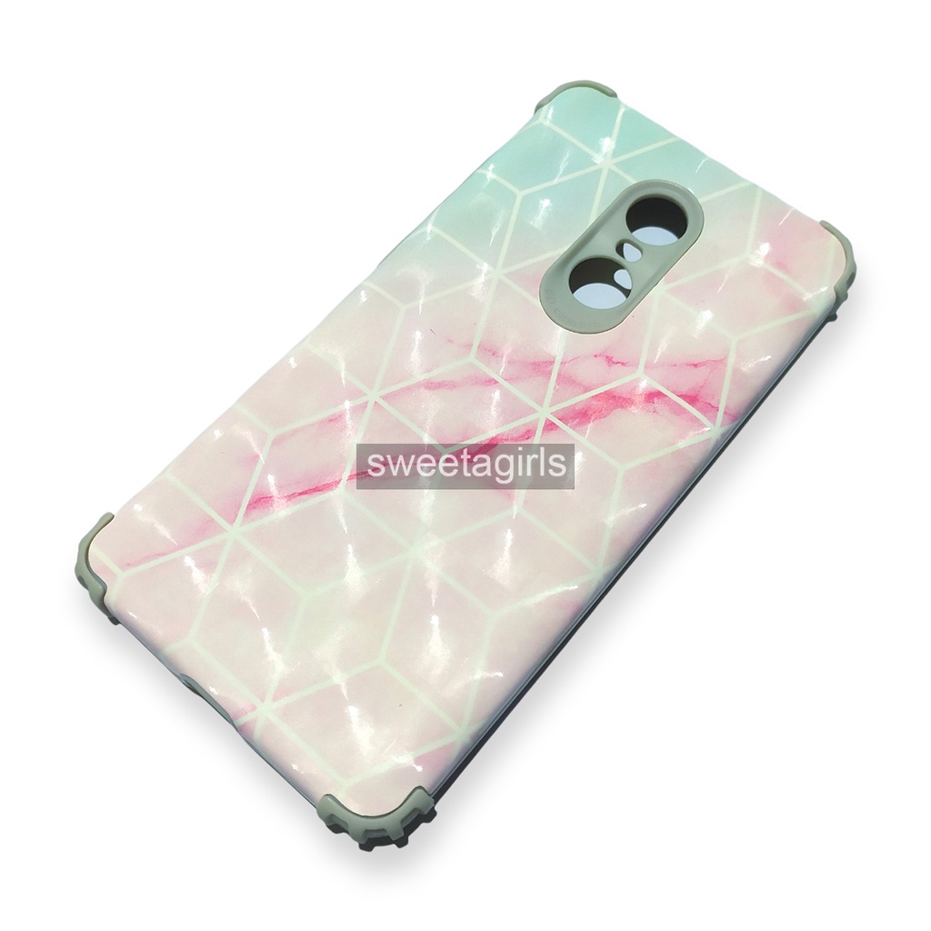 Casing Softcase Silikon Anticrack berkilau untuk Xiaomi Redmi Note 4X - sweetacase.id - Anticrack - Casing Model 3D Abstrak Berkilau - Casing silikon - Kesing - Case Candi 2in1 3D