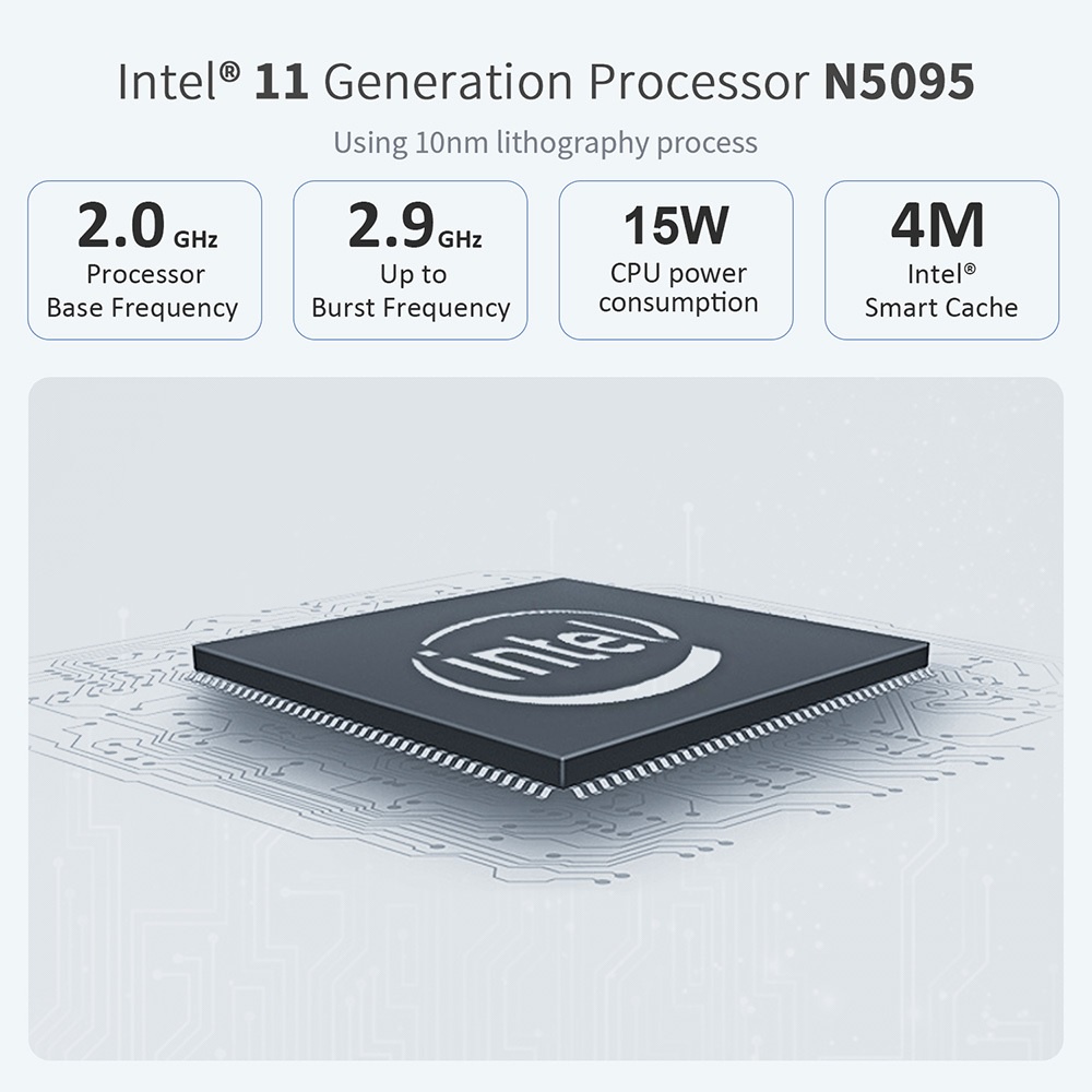 BEELINK U59 MINI PC - Intel Jasper Lake 11th Gen Celeron N5095 - Mini PC Ekonomis dari BEELINK dengan Intel 11th Gen Processor &amp; Support WIndows 11