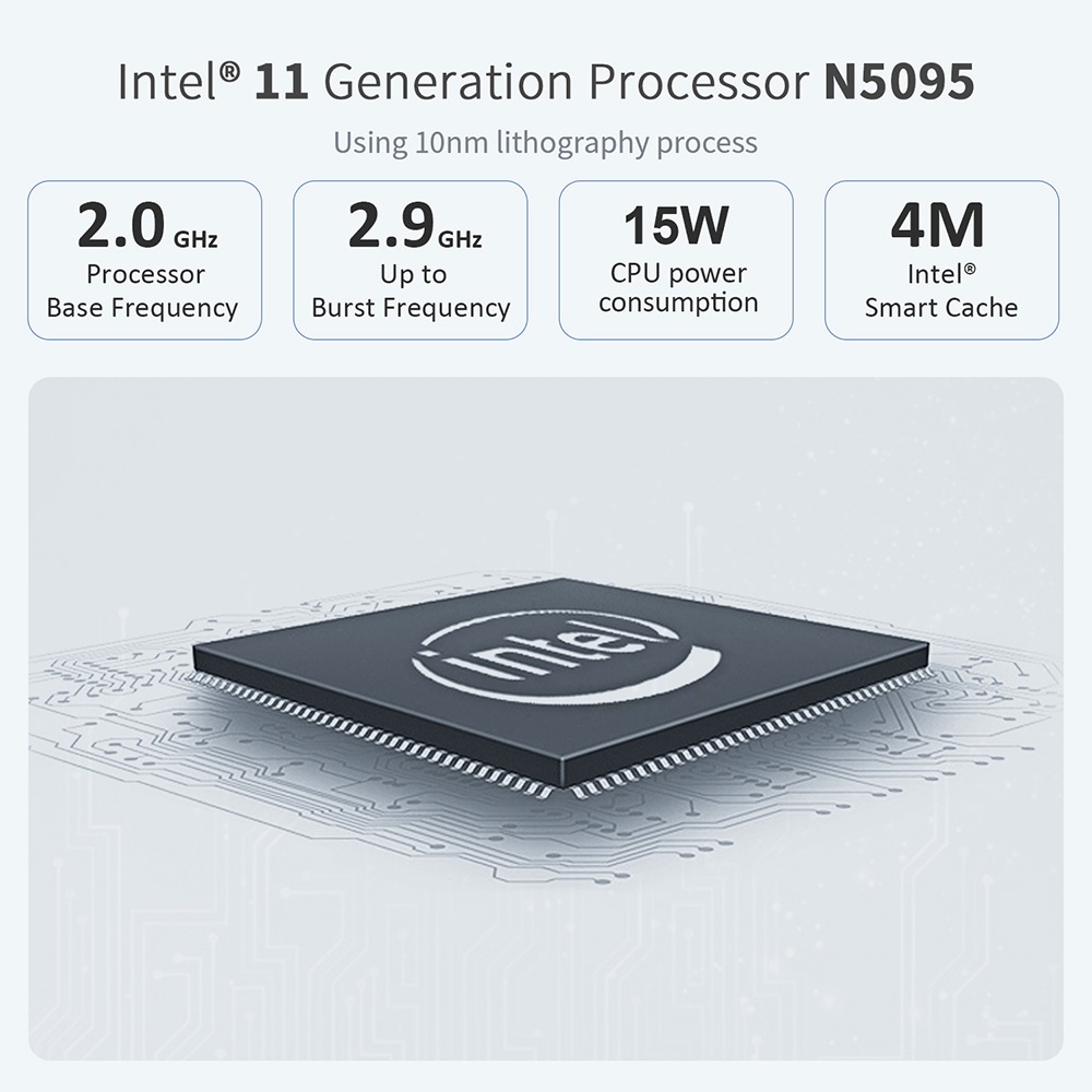 BEELINK U59 MINI PC - RAM 8GB ROM 256GB Intel Celeron N5095 Win 10