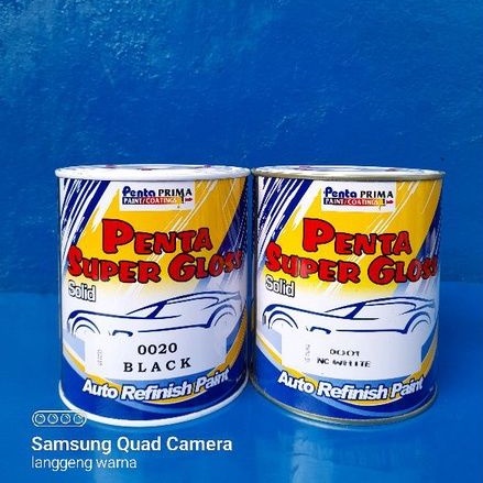 Cat Duco Penta NC Super Gloss Black White / Hitam Putih Doff Matt Flat