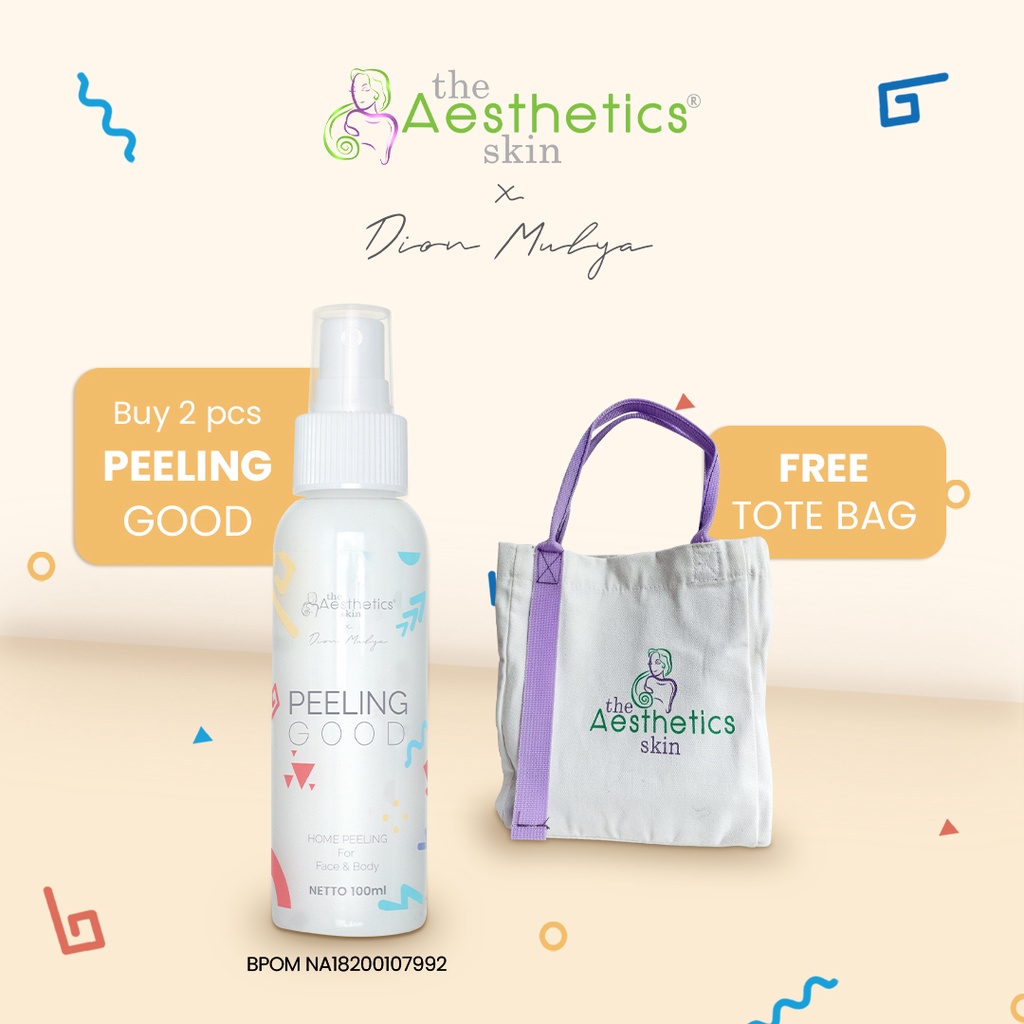 The Aesthetics Skis x Dion Mulya Paket (Peeling Good (2pcs) +  Tote Bag)