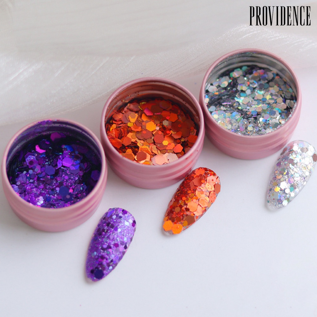 Payet Glitter Bentuk Segi Enam Ultra Tipis Untuk Dekorasi Nail Art Charms