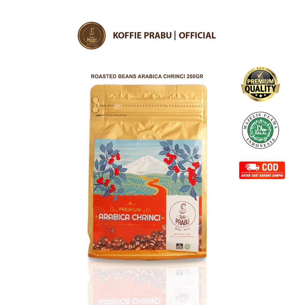 

{BARU DAN TERLAKU} Biji Kopi Sangrai Arabica Kerinci Specialty Full Washed 200g Premium Roasted Beans by Koffie Prabu