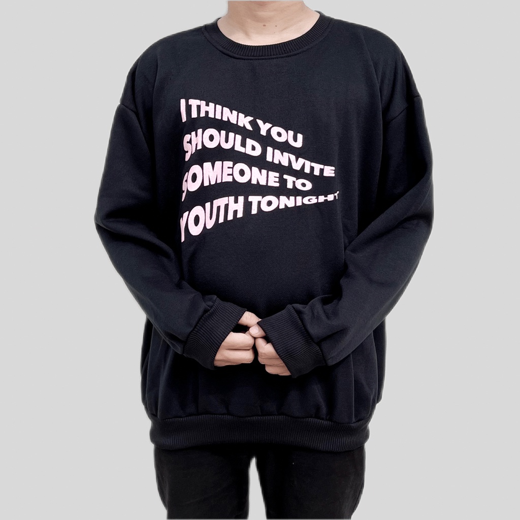 I THINK  YOUTH SWEATER OVERSIZE PRIA SWITER CREWNECK