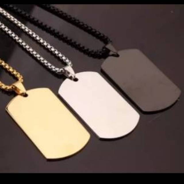 Kalung Liontin Pria Titanium
