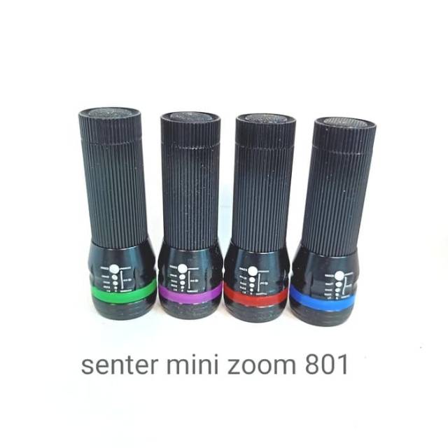 Senter Mini Led Zoom / Senter Batrei