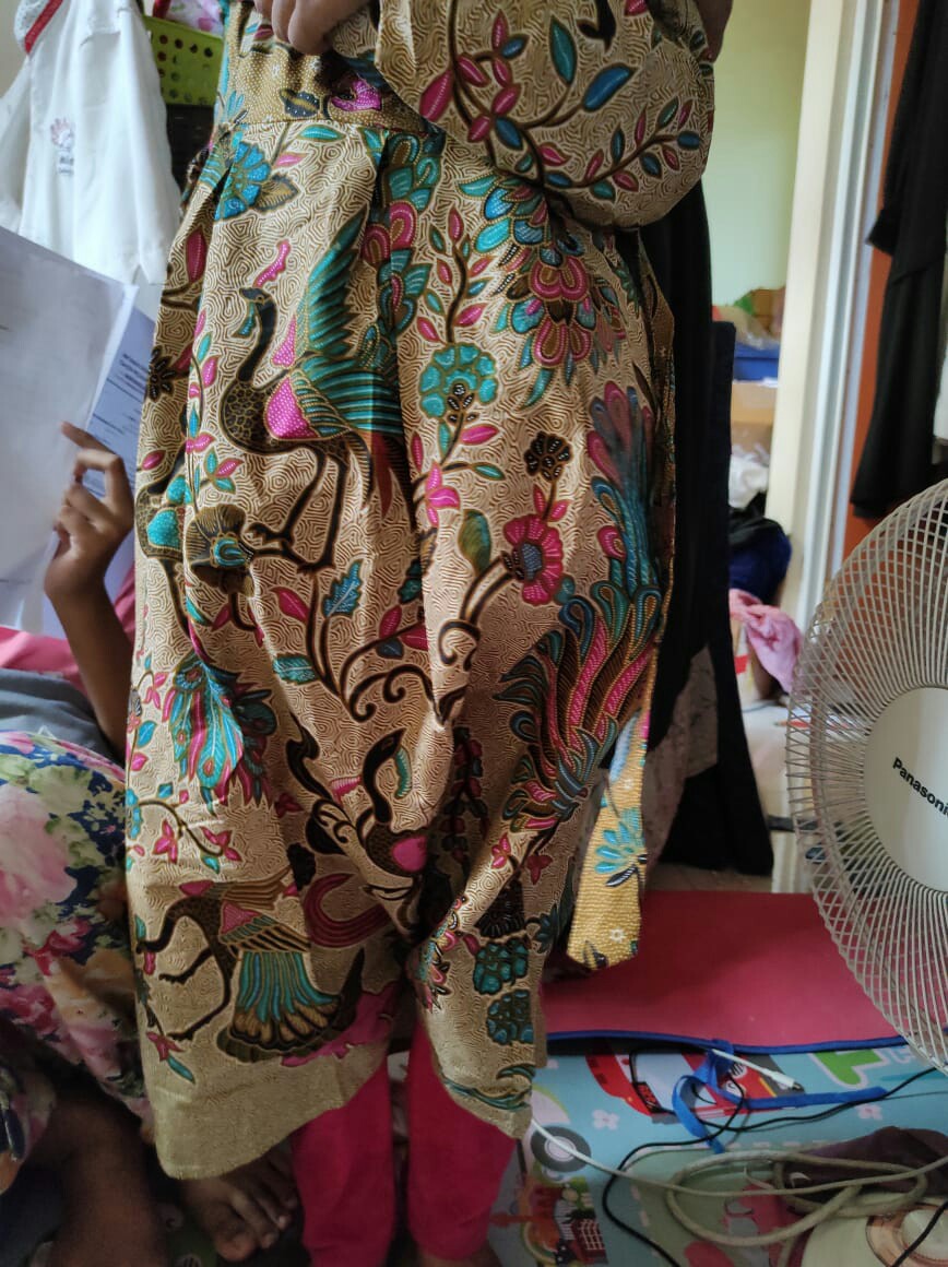 Umur 3-10 Tahun Gamis Batik Anak Wanita Syari Baju Batik Anak Motif Modis Best Seller
