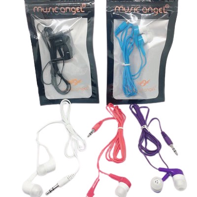 Handsfree Headset Music Angel Macaron Mate Color Hifi Extra Bass Earphone