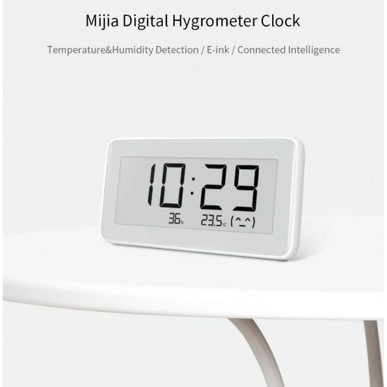 Mijia E-Ink Jam Meja Thermostat Thermometer Hygrometer Humidity Sensor