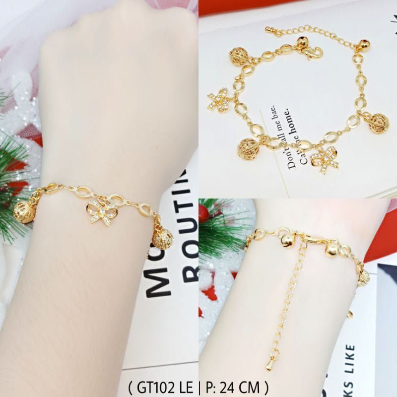 Gelang tangan wanita model pita aksesoris fashion HS0181