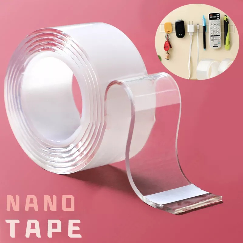 

Nano Magic Double Tape Transparan Selotip Isolasi Dobel Tip Perekat 1 Meter