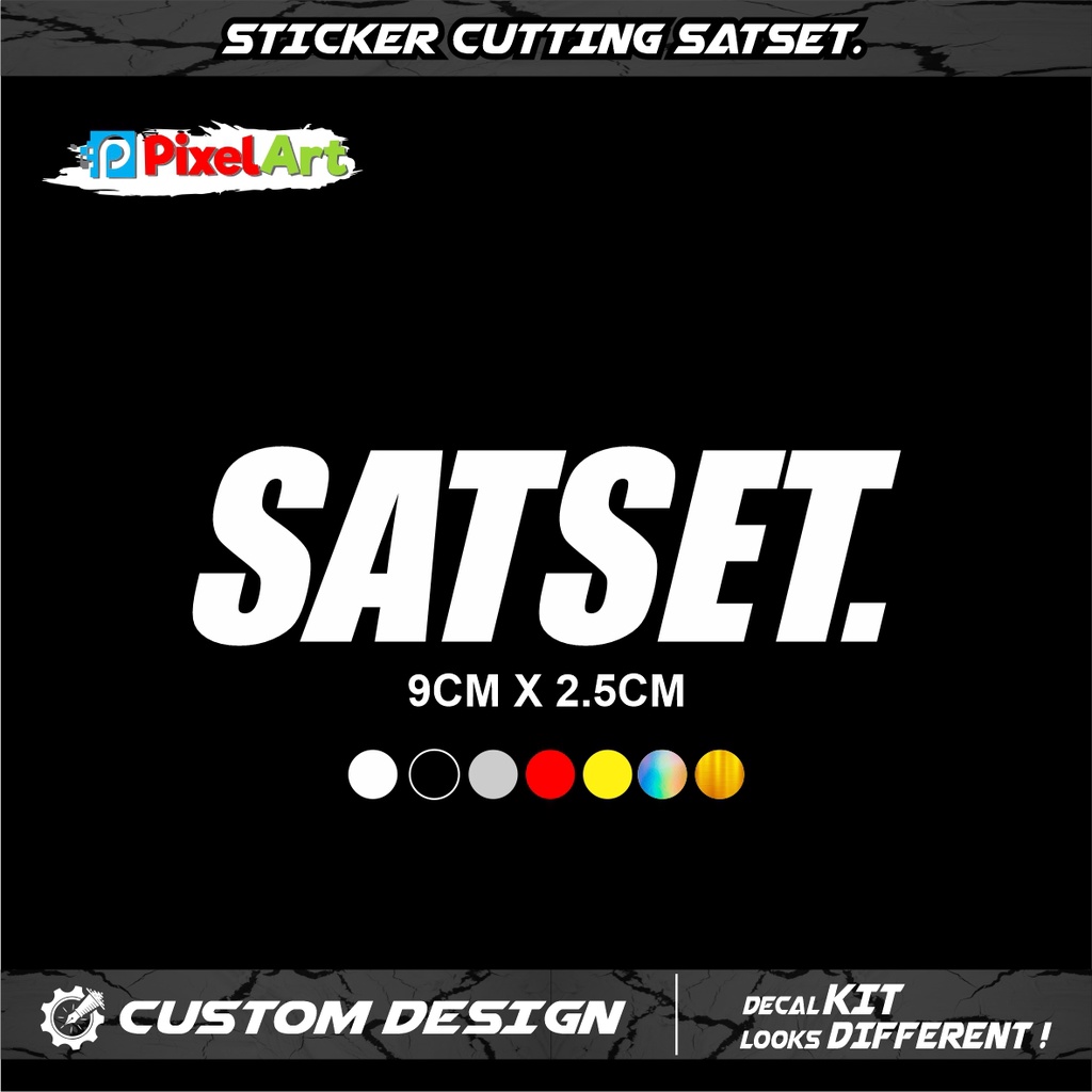 

STIKER CUTTING SAT SET STICKER SATSET CUTTING MOTOR MOBIL HP