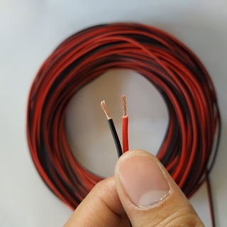 Kabel Audio Speaker SINAR 2x12 METERAN | Kabel Merah Hitam Serabut