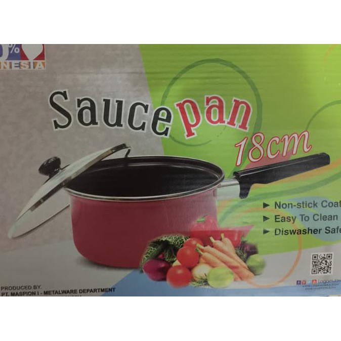 Sauce Pan Teflon Maslon 18Cm Maspion
