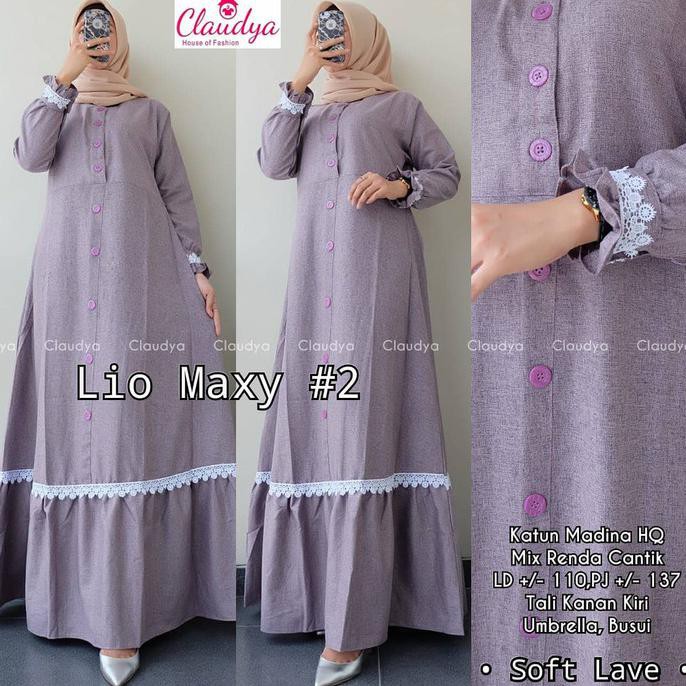 Baju Gamis Wanita Terbaru Lio Maxy Dress Termurah