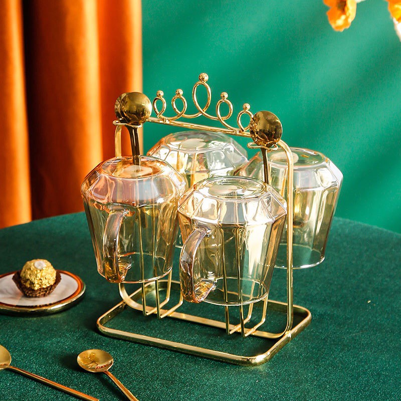 HOMELIVING#GG42 Teko Gelas Kaca Nordic Set 5 pcs / Gelas Kaca Crystal / Gelas Kaca Kristal