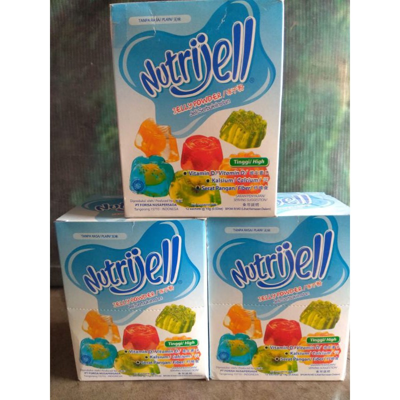 

Nutrijell Plain 15g Box