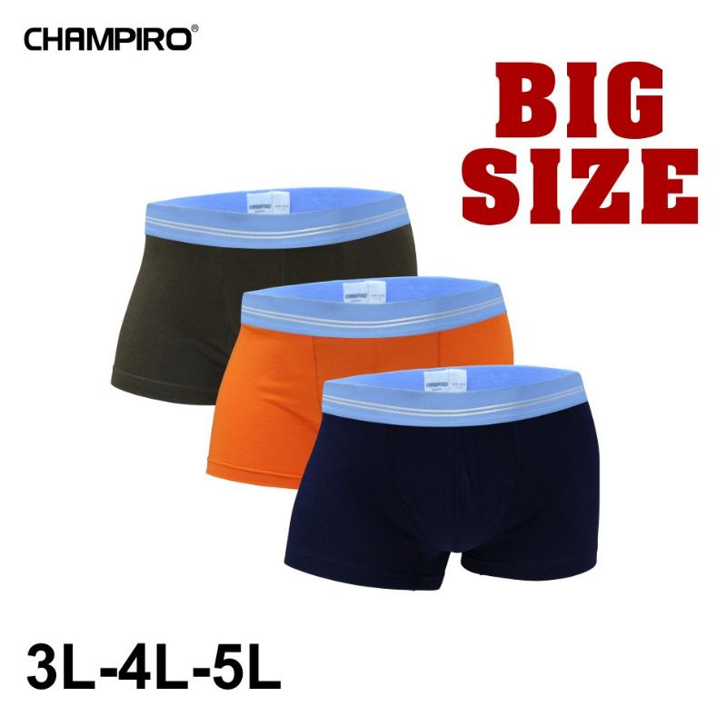 CHAMPIRO 0330 C(B) BIG SIZE (isi 3) / cd boxer jumbo / celana dalam pria jumbi / cd big size