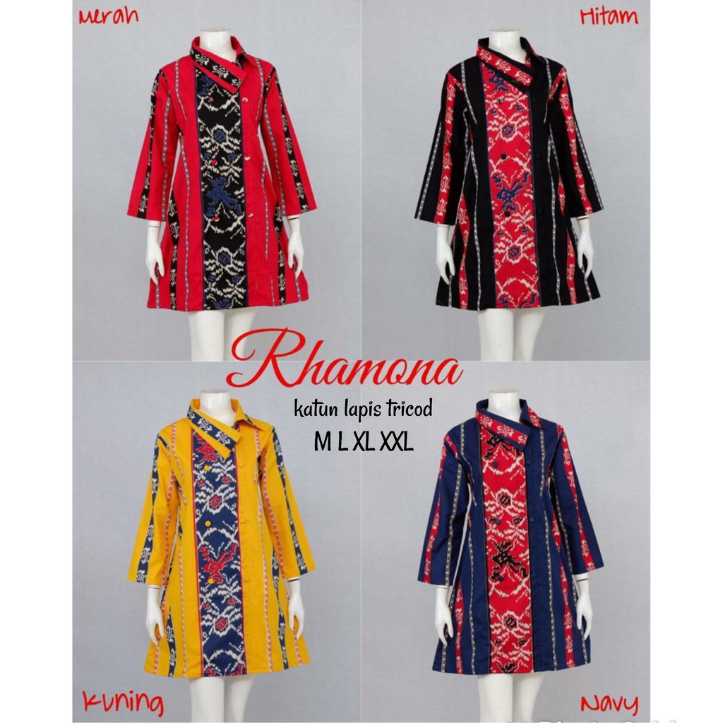 Tunik ramona lapis tricod ori batik solo